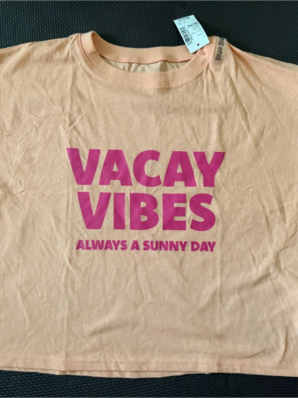 The Children's Place Peach Tee with Hot Pink 